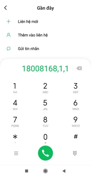 Petunjuk untuk memanggil operator untuk mengabaikan pengenalan dan memasukkan nomor ekstensi secara langsung