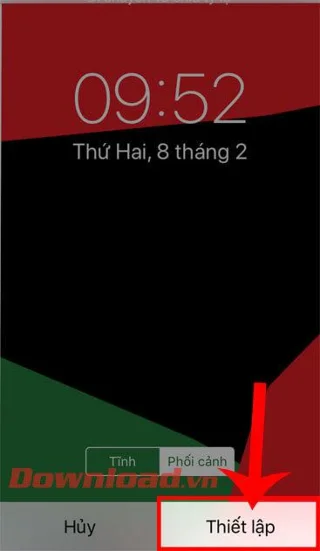 Petunjuk untuk mengunduh set wallpaper Persatuan Hitam di iPhone