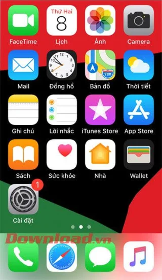 Petunjuk untuk mengunduh set wallpaper Persatuan Hitam di iPhone