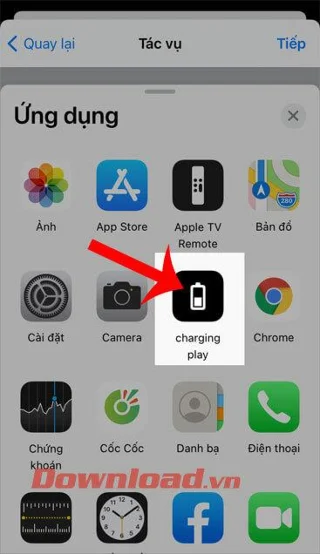 Cara menggunakan Pengisian daya (充电动画) untuk membuat animasi pengisian daya iPhone