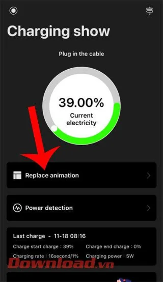 Cara menggunakan Pengisian daya (充电动画) untuk membuat animasi pengisian daya iPhone