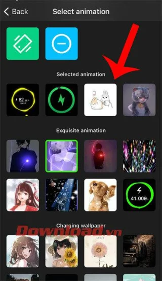 Cara menggunakan Pengisian daya (充电动画) untuk membuat animasi pengisian daya iPhone
