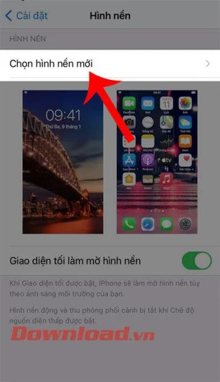 Instrucciones para configurar el fondo de pantalla para que cambie de día y de noche en iPhone
