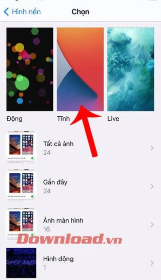 Instrucciones para configurar el fondo de pantalla para que cambie de día y de noche en iPhone