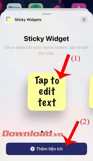 Cara membuat widget catatan di layar iOS 14 dengan Widget Lengket