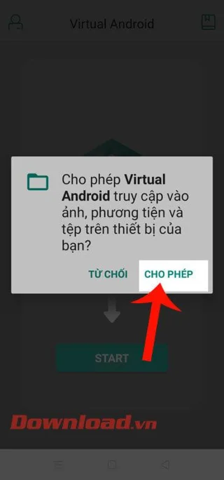 Petunjuk untuk menginstal server virtual di ponsel Android
