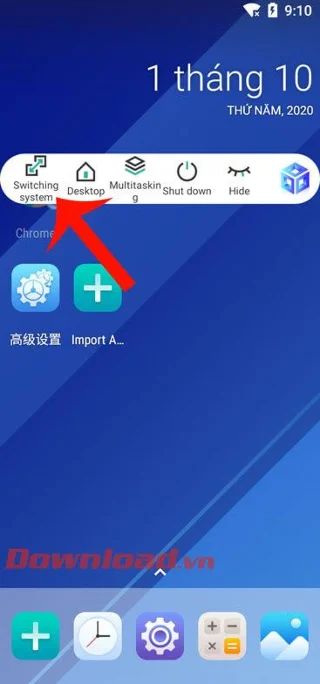 Petunjuk untuk menginstal server virtual di ponsel Android