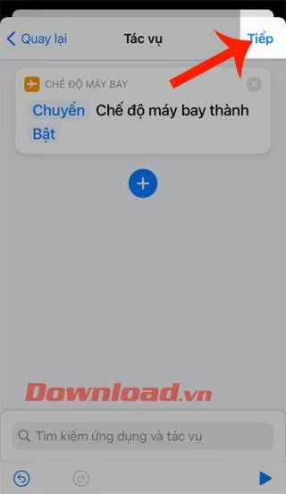 Timer untuk mengaktifkan/menonaktifkan mode pesawat otomatis di iPhone