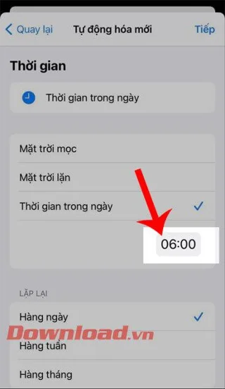 Timer untuk mengaktifkan/menonaktifkan mode pesawat otomatis di iPhone