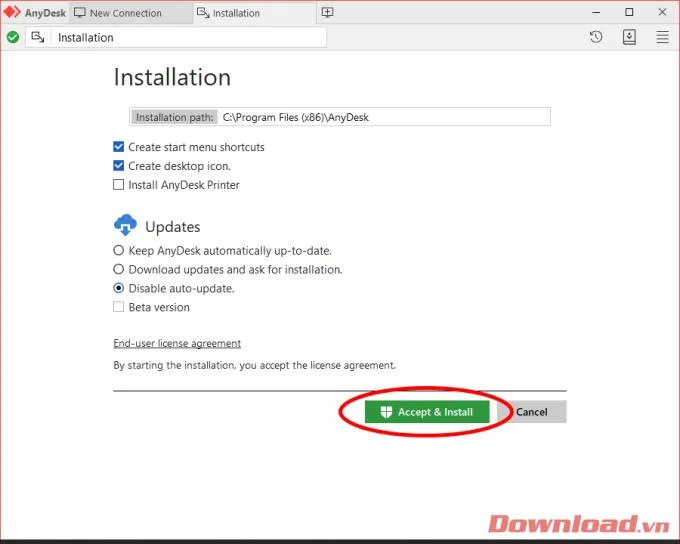 Petunjuk untuk menginstal dan menggunakan AnyDesk - Kontrol komputer jarak jauh
