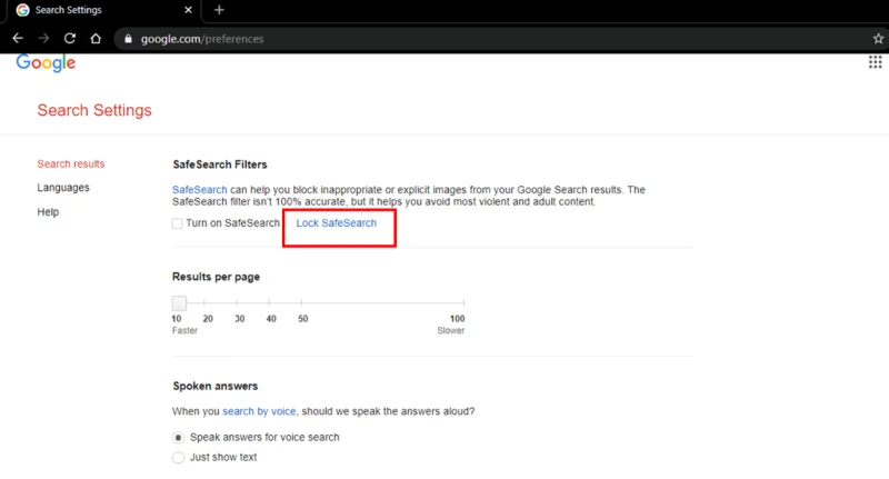 Googleでセーフサーチをオフにする方法