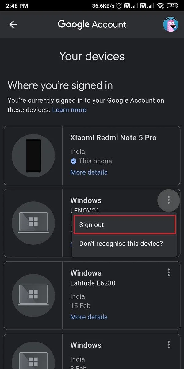 Cómo eliminar una cuenta de Google Photos