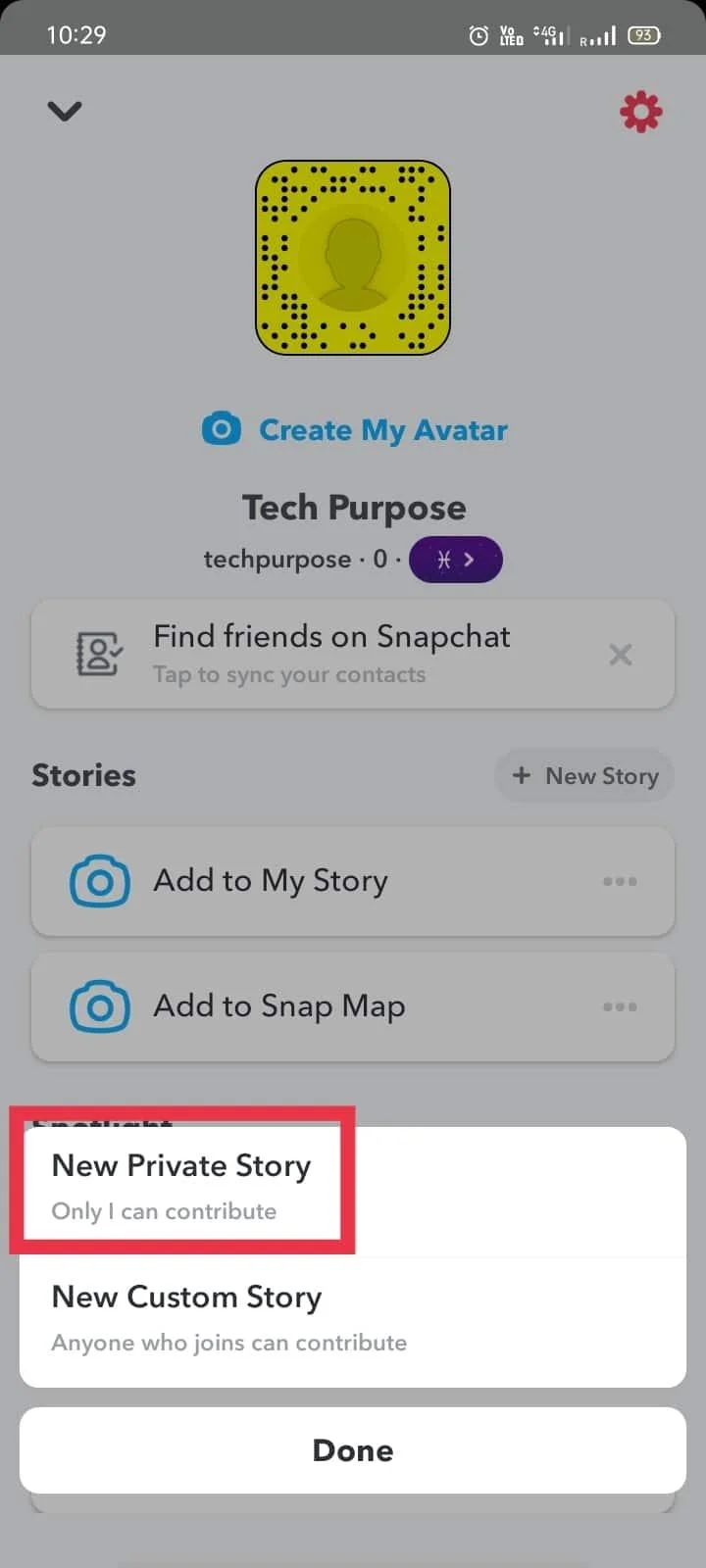 如何在 Snapchat 上為親密朋友製作私人故事