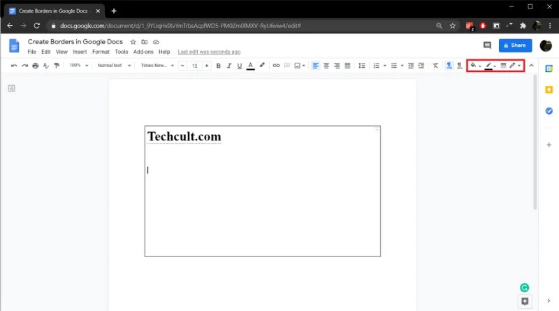 4 Cara Membuat Perbatasan di Google Documents