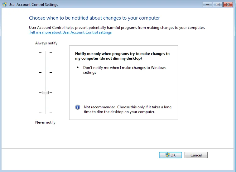 如何在 Windows 系統中啟用用戶帳戶控制