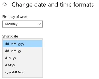 كيفية تغيير تنسيقات التاريخ والوقت في Windows 10