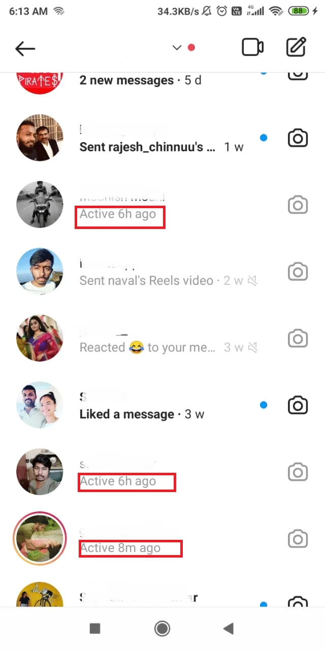 Laatst gezien op Instagram zien