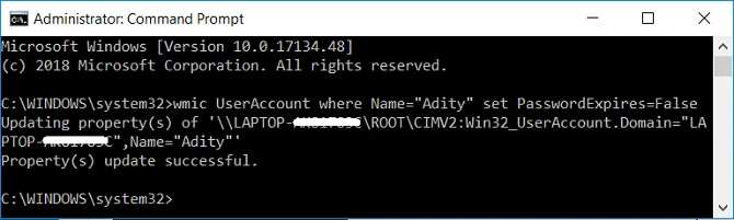 在 Windows 10 中啟用或禁用密碼過期
