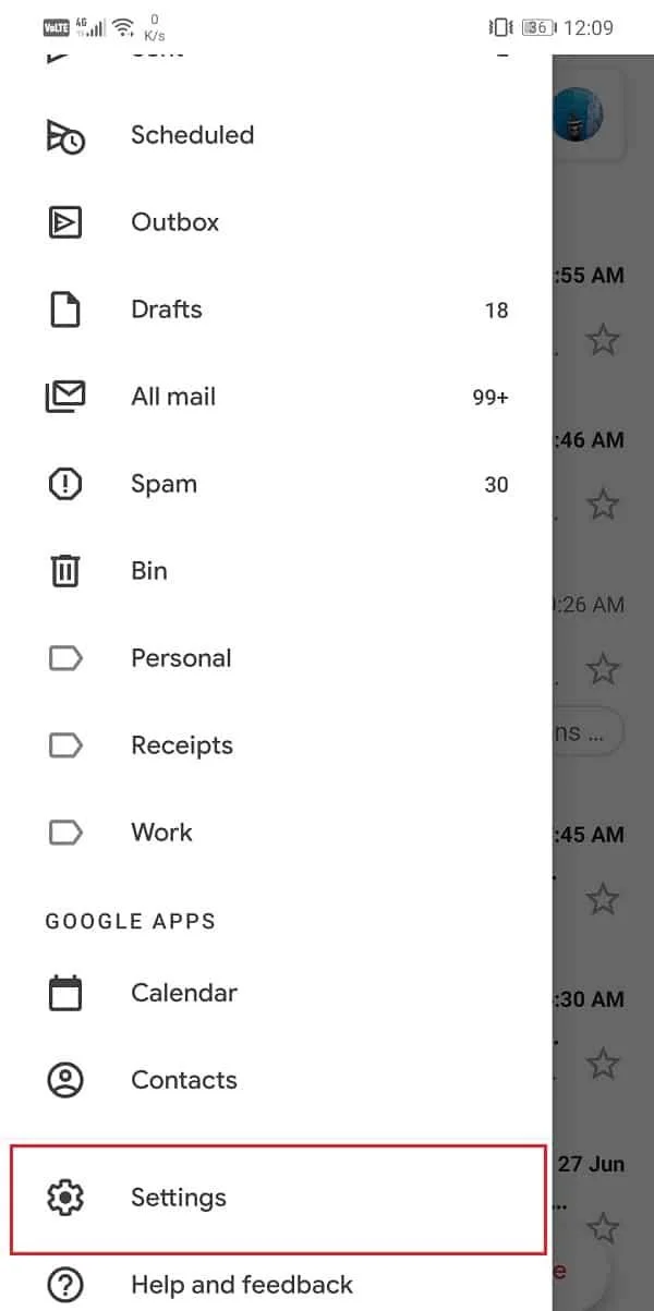 GmailアプリがAndroidで同期されない問題を修正