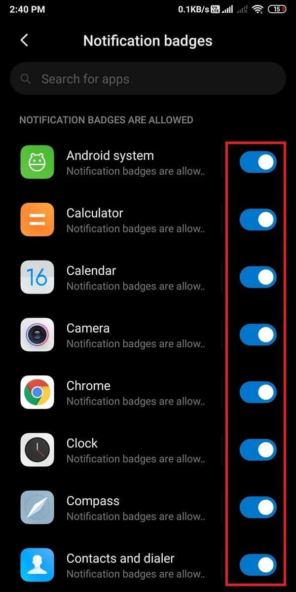 Androidでアプリアイコンバッジを有効または無効にする方法