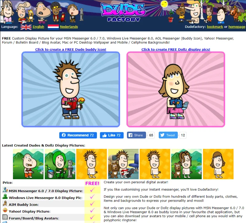24 ongelooflijke websites om online cartoonavatars te maken