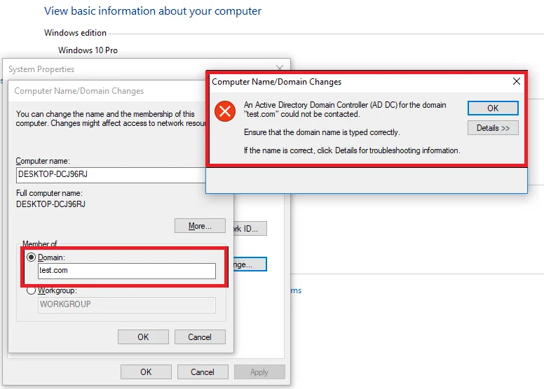 Fix Active Directory Domain Controller kon niet worden gecontacteerd