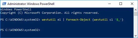 Cara Mengosongkan Semua Log Peristiwa dalam Pemapar Acara dalam Windows 10