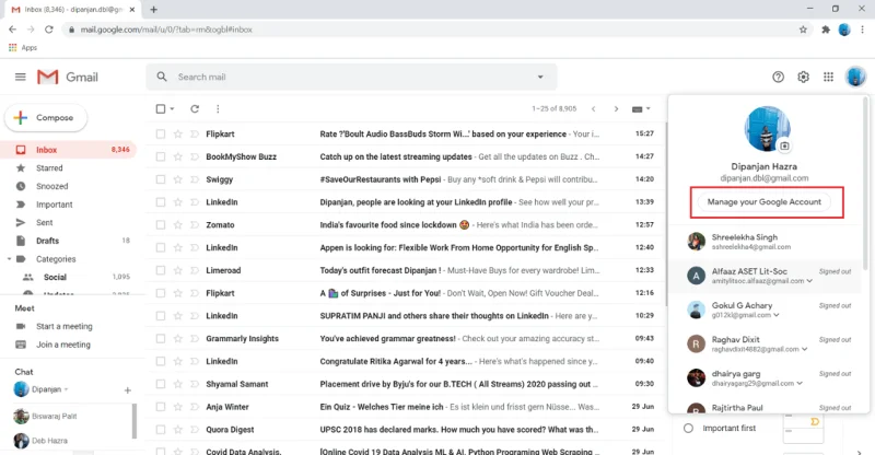 修復 Gmail 應用程序無法在 Android 上運行