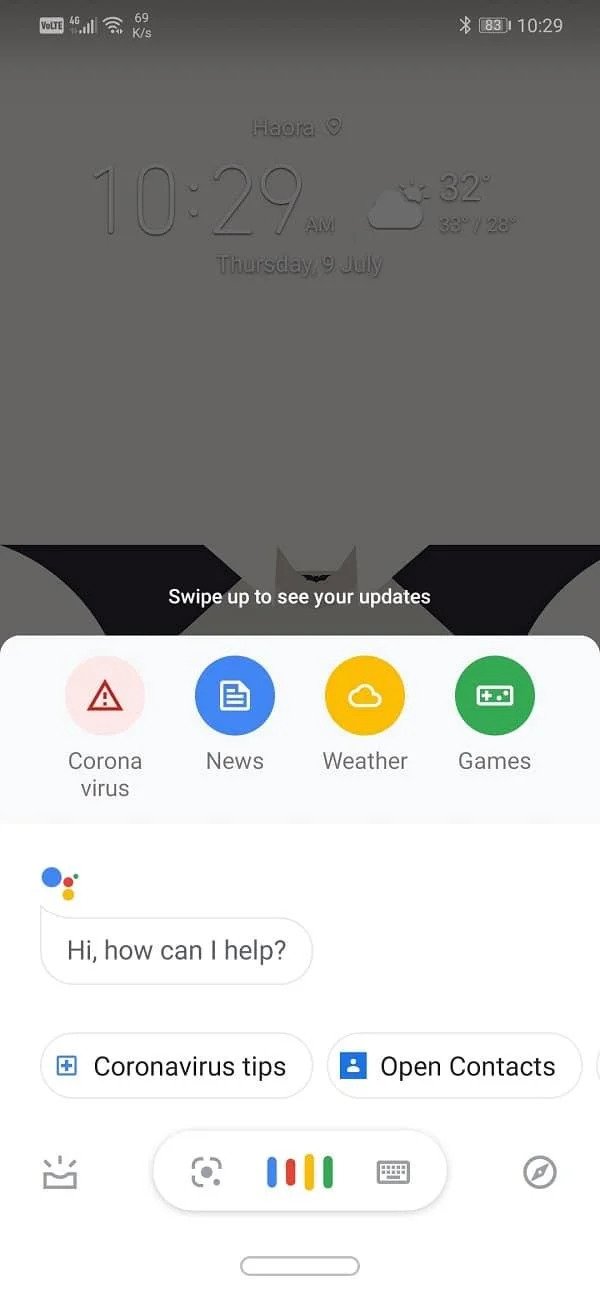 Zaklamp inschakelen met Google Assistent