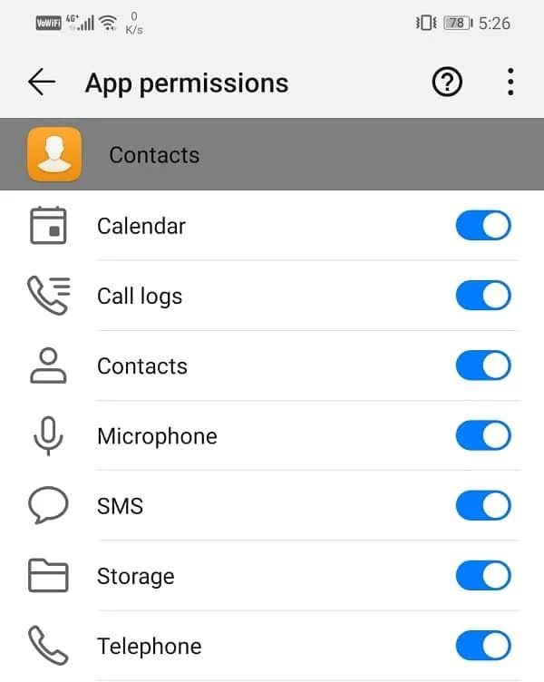 Androidフォンで連絡先を開くことができない問題を修正