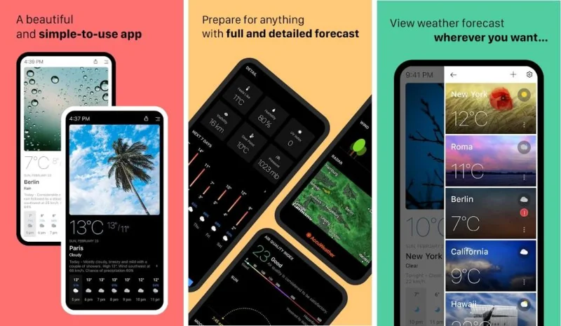 Android用の12の最高の天気アプリとウィジェット（2021）
