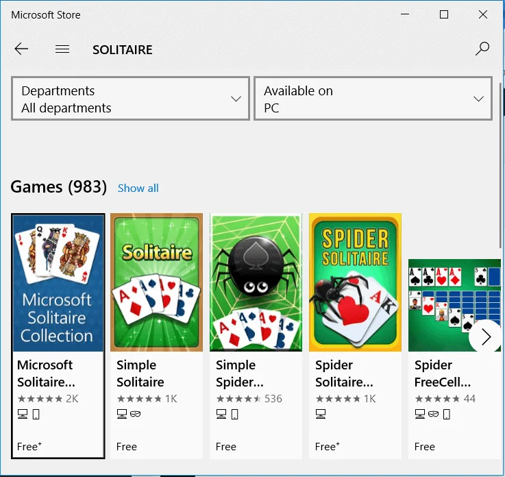 3 manieren om klassiek solitaire-spel te krijgen op Windows 10