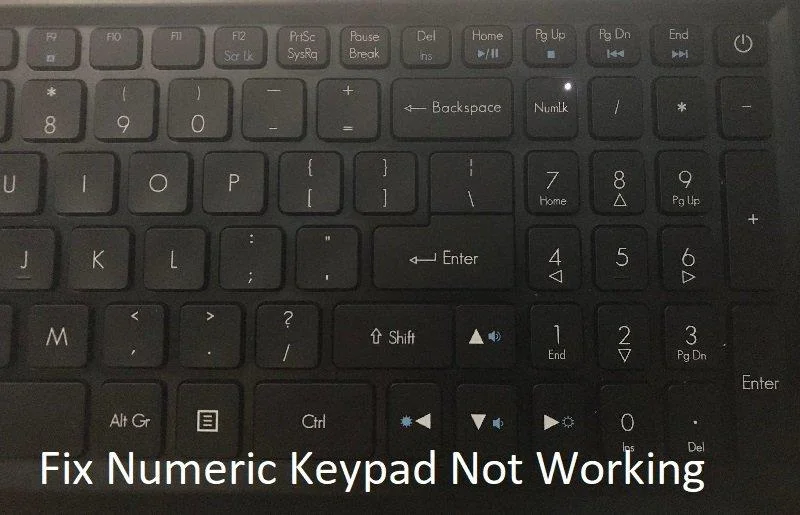 Numeriek toetsenbord werkt niet in Windows 10 [OPGELOST]