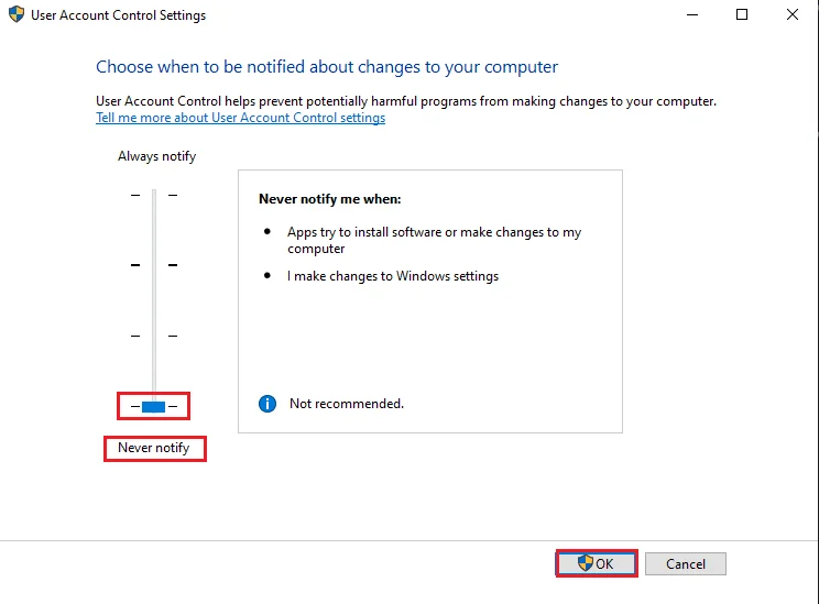 رفع خطای Failed to Enumerate Objects in Container در ویندوز 10