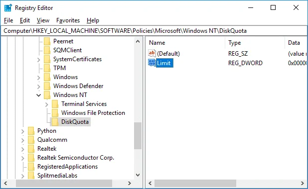 Cara Mengatur Batas Kuota Disk dan Tingkat Peringatan di Windows 10