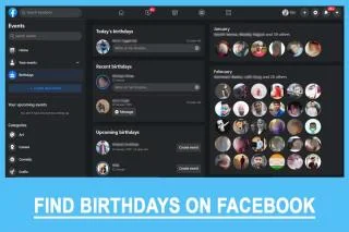 Hoe vind je verjaardagen in de Facebook-app?