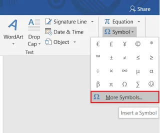 4 Cara Memasukkan Simbol Darjah dalam Microsoft Word