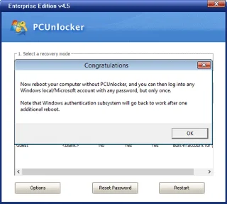 Herstel Windows 10 vergeten wachtwoorden met PCUnlocker