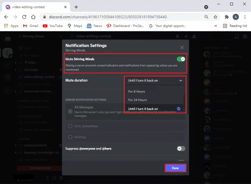 نحوه غیرفعال کردن Discord Notifications