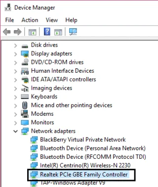 Fix Realtek PCIe GBE Family Controller-adapter ondervindt stuurprogrammaprobleem