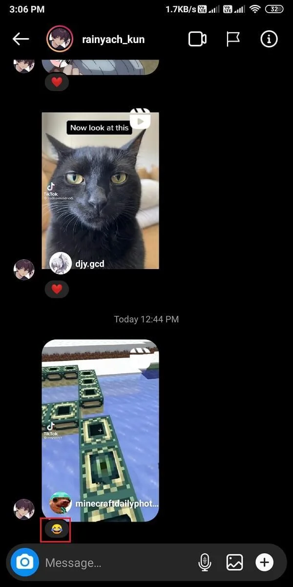 如何使用自定義表情符號對 Instagram 消息做出反應 如何使用自定義表情符號對 Instagram 消息做出反應