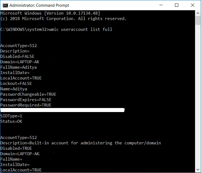如何在 Windows 10 中查看用戶帳戶詳細信息