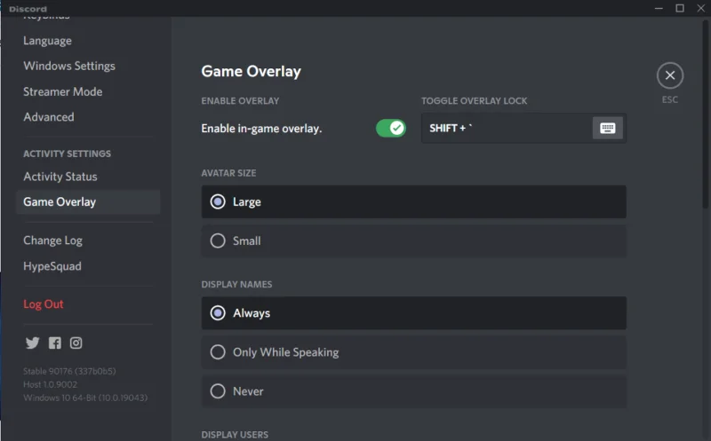 如何禁用 Discord 覆蓋
