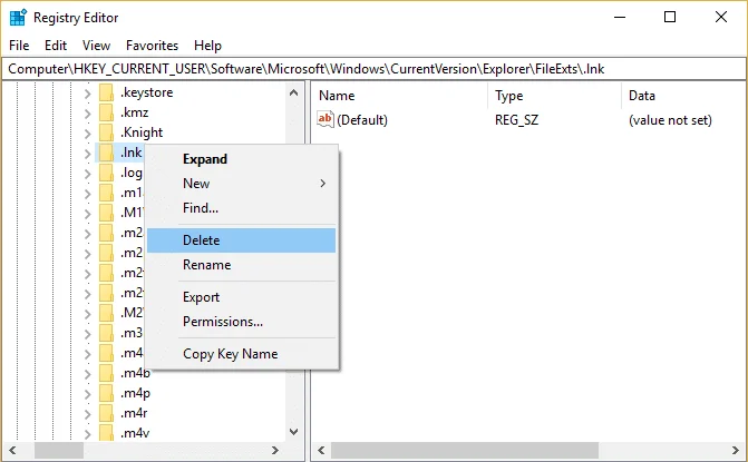 Betulkan ikon Pintasan ditukar kepada ikon Internet Explorer