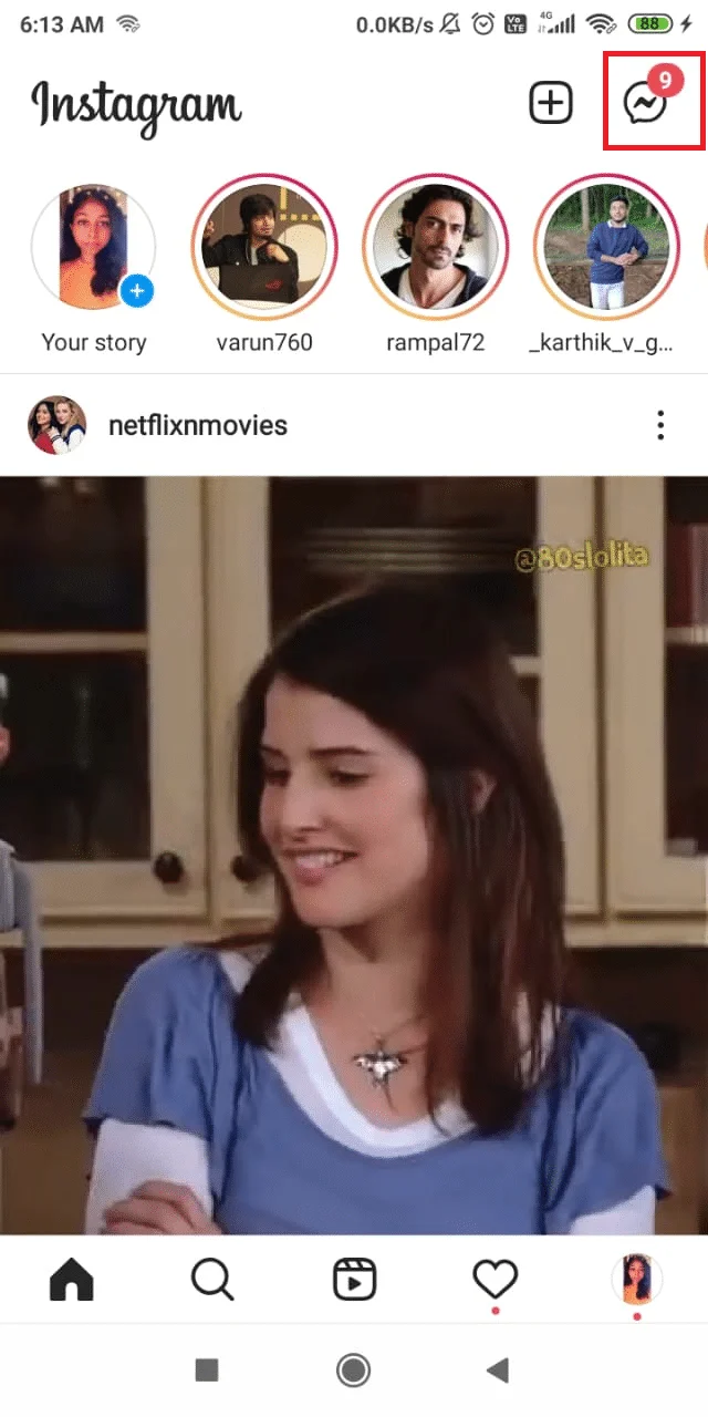 Laatst gezien op Instagram zien