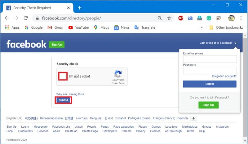 如何在沒有 Facebook 帳戶的情況下查看 Facebook 個人資料？