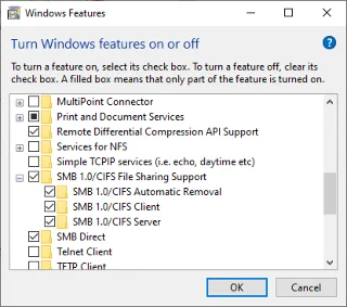 Reparar el uso compartido de archivos de Windows 10 que no funciona