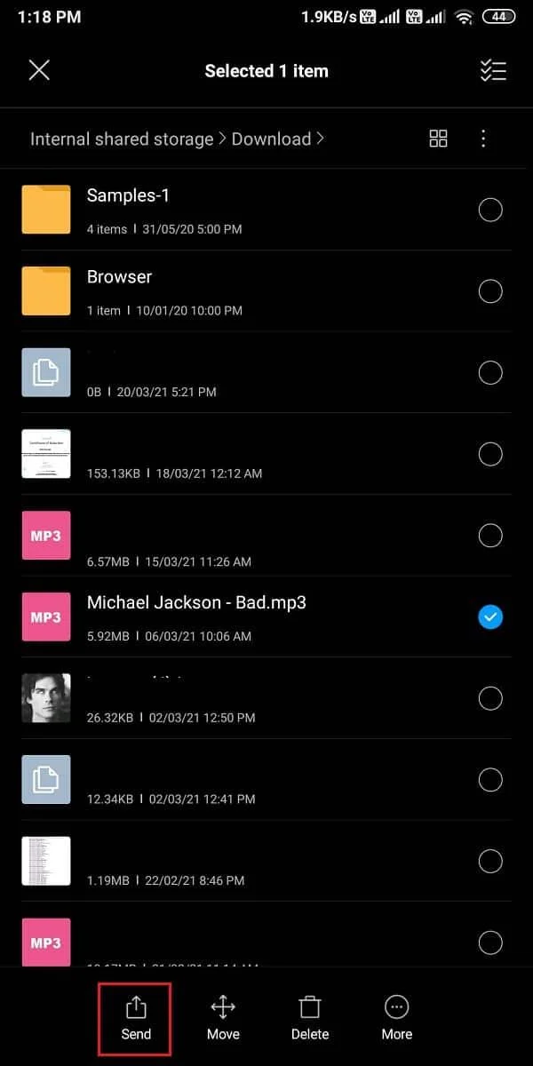 Comment envoyer de la musique sur Facebook Messenger