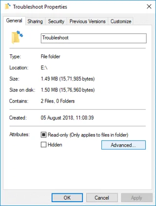فك تشفير الملفات والمجلدات المشفرة بـ EFS في نظام التشغيل Windows 10