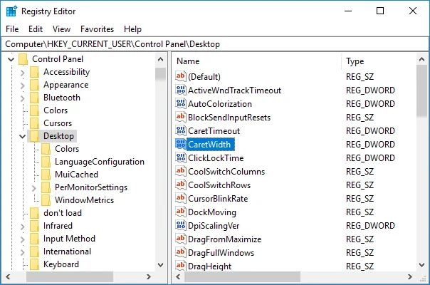 3 طرق لتغيير ثخانة المؤشر في نظام التشغيل Windows 10